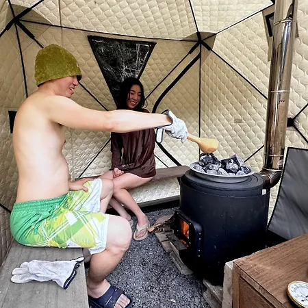 River & Forest Genpuan Sauna Drum Bath Bbq Hearth Shibukawa Exterior photo
